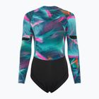 Moteriškos plaukimo putos ION Amaze Hot Shorty 1.5 Front Zip tropical palm glitch