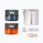 Turistinių indų rinkinys GSI Outdoors Glacier Dualist brushed stainless