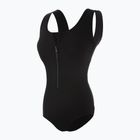 Moteriškas vientisas plaukimo kostiumėlis Funkita Zip Front One Piece still black