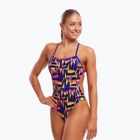 Moteriškas vientisas plaukimo kostiumas Funkita Twisted One Piece spike me