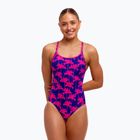 Moteriškas vientisas maudymosi kostiumėlis Funkita Diamond Secure One Piece pinky palms
