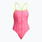 Moteriškas vientisas maudymosi kostiumėlis Funkita Tie Me Tight One Piece sweet stack