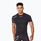 Vyriški treniruočių marškinėliai 2XU Core Compression black/silver