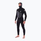 Vyriškas plaukimo hidrokostiumas Rip Curl Flashbomb 5/4mm Hooded Chest Zip black