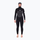 Moteriškas plaukimo hidrokostiumas Rip Curl Flashbomb 6/4mm Hooded Chest Zip Steamer black