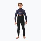 Rip Curl Flashbomb 4/3 mm Chest Zip purple night vaikiškos plaukimo putos