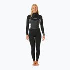 Moteriškas plaukimo hidrokostiumas Rip Curl Dawn Patrol 4/3mm Chest Zip Sublimed black/ black/ multi