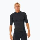 Vyriški plaukimo marškinėliai Rip Curl Dawn Patrol UPF Performance black marle