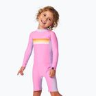 Vaikiškas vientisas maudymosi kostiumėlis Rip Curl Rainbow Tide Springsuit bright pink