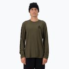 Vyriški termoaktyvūs marškinėliai Mons Royale Icon dark olive