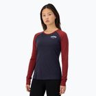 Termoaktyvus moteriškas džemperis Mons Royale Icon Raglan cherry/ 9 iron