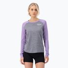 Moteriški termoaktyvūs marškinėliai Mons Royale Icon Raglan grey heather/ lupin