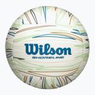 Paplūdimio tinklinio kamuolys Wilson Shoreline Gen white/blue dydis 5