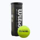 Padelio kamuoliukai Wilson Premier Padel 3 vnt. yellow