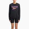 Moteriškas džemperis Reebok Identity Big Logo Fleece Crew black/purple rave/electric amber