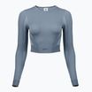 Moteriški treniruočių marškinėliai ilgomis rankovėmis Reebok RBK Lab Seamless Crop upgrade blue