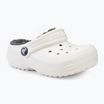 Vaikiškos šlepetės Crocs Classic Lined Clog Toddler white/grey