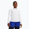 Moteriški treniruočių marškinėliai ilgomis rankovėmis Under Armour Authentics CG Mockneck white/black