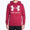 Vyriški Under Armour Rival Fleece Big Logo HD džemperiai su gobtuvais raudona ir balta 1357093