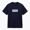 Vyriški marškinėliai Napapijri S-Box Logo blu marine