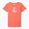 Vaikiški žygio marškinėliai Columbia Mission Lake Graphic hot coral/foxy swirl