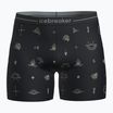 Termoaktyvios trumpikės icebreaker Merino150 Anatomica Boxers Explore More black/aop