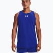 Under Armour Baseline Cotton Tank vyrų krepšinio marškinėliai mėlyni 1361901