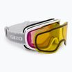 Moteriški slidinėjimo akiniai Giro Moxie white & grey chute/ amber pink/ yellow