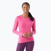 Moteriški termo marškinėliai Smartwool Merino 250 Baselayer Crew Boxed power pink