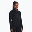 "Under Armour Launch Pro Half Zip" juoda/atspindinti moteriška bėgimo striukė su ilgomis rankovėmis