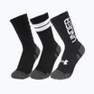 Treniruočių kojinės Under Armour Perf Tech Nov Crew 3P black/black/white