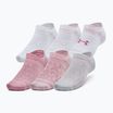 Treniruočių kojinės Under Armour Essential No Show 6 Pack pink elixir/prime pink/pink elixir