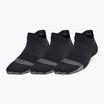 Moteriškos žygio kojinės Under Armour Breathe NS Tab 3 Pack black/black/jet gray