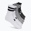 Treniruočių kojinės Under Armour Essential Crew 6 Pack white/white/black