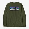 Vyriški marškinėliai ilgomis rankovėmis Patagonia P-6 Logo Responsibili torrey pine green