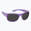 Vaikiški akiniai nuo saulės Polaroid PLD 8064/S violet/grey polarized