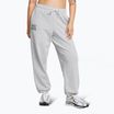 Moteriškos kelnės Under Armour Icon Heavyweight Terry Oversized mod gray light heather/forest green