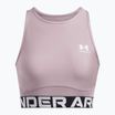 Under Armour Heat Gear Rib Tank tetra pilka/balta moteriška treniruočių viršutinė dalis