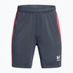 Vaikiški futbolo šortai Under Armour Challenger Knit downpour gray / fire / white