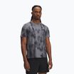 Vyriški bėgimo marškinėliai Under Armour Launch Elite Print titan gray/reflective