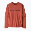 Vyriški marškinėliai ilgomis rankovėmis Patagonia Cap Cool Daily Graphic Shirt '73 text logo / potters red x-dye