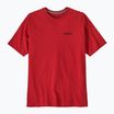 Vyriški marškinėliai Patagonia P-6 Logo Responsibili-Tee amanita red