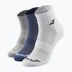 Kojinės Babolat Quarter 3 Pack white/estate blue/grey