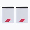 Riešo juostos Babolat Logo Jumbo Wristband 2 vnt. white/strike red