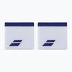 Riešo juostos Babolat Logo Wristband 2 vnt. white/sodalite blue
