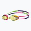Vaikiški plaukimo akiniai arena Tracks JR Mirror blue yellow violet/fuchsia/green