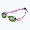 Plaukimo akiniai arena Python Mirror green/violet/green