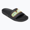 Quiksilver vyriškos Rivi Wordmark Slide II black rasta šlepetės