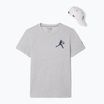 Vyriški teniso marškinėliai Lacoste TH1044 silver chine/navy blue