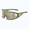 Akiniai nuo saulės Alpina Hawkeye Q-Lite olive matt/silver mirror